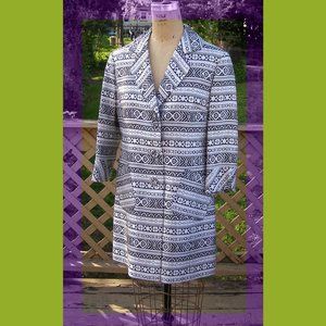 New NINE WEST sz M Silk blend Lightweight coat